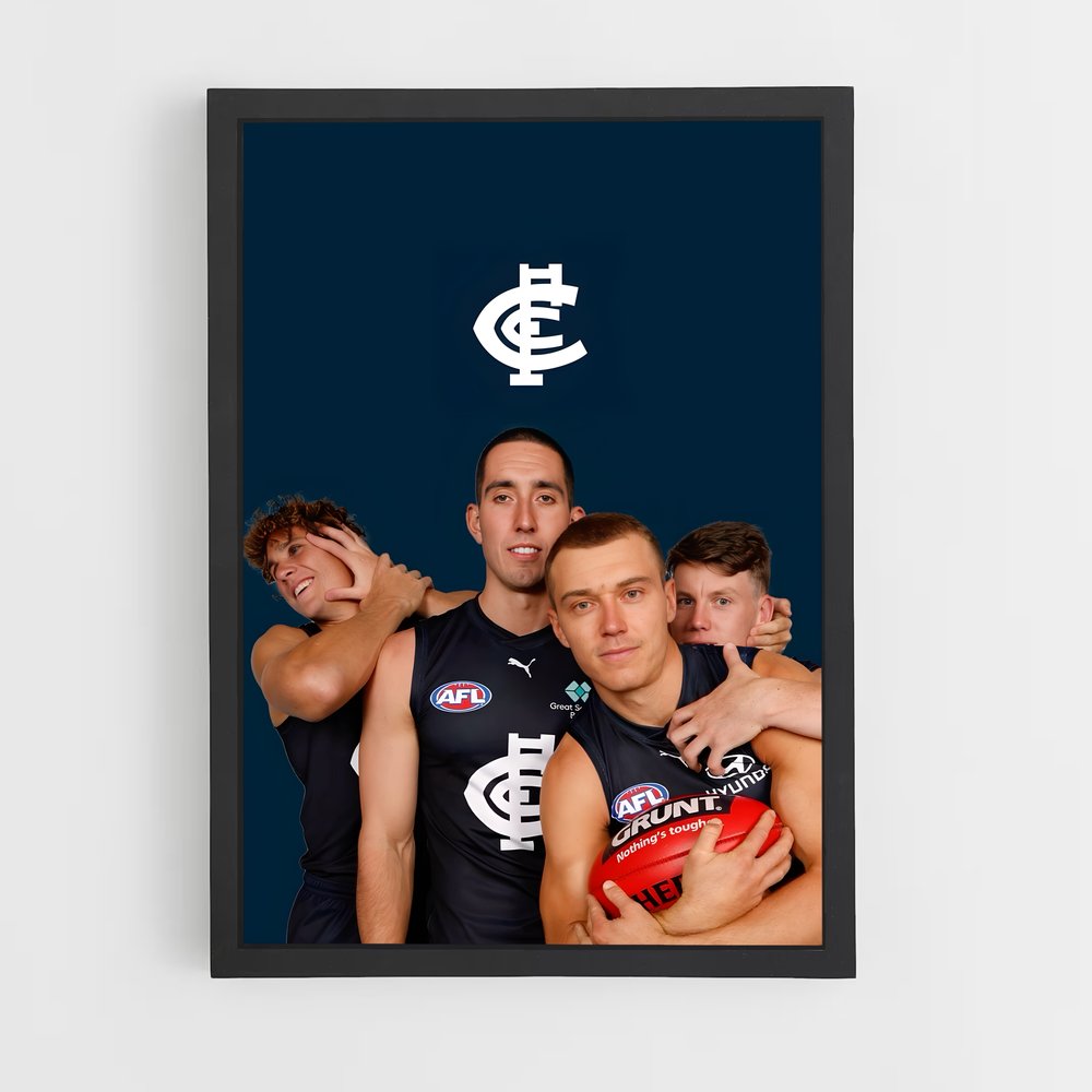 Poster Carlton Spirit – affiche Football australien (vue 2)